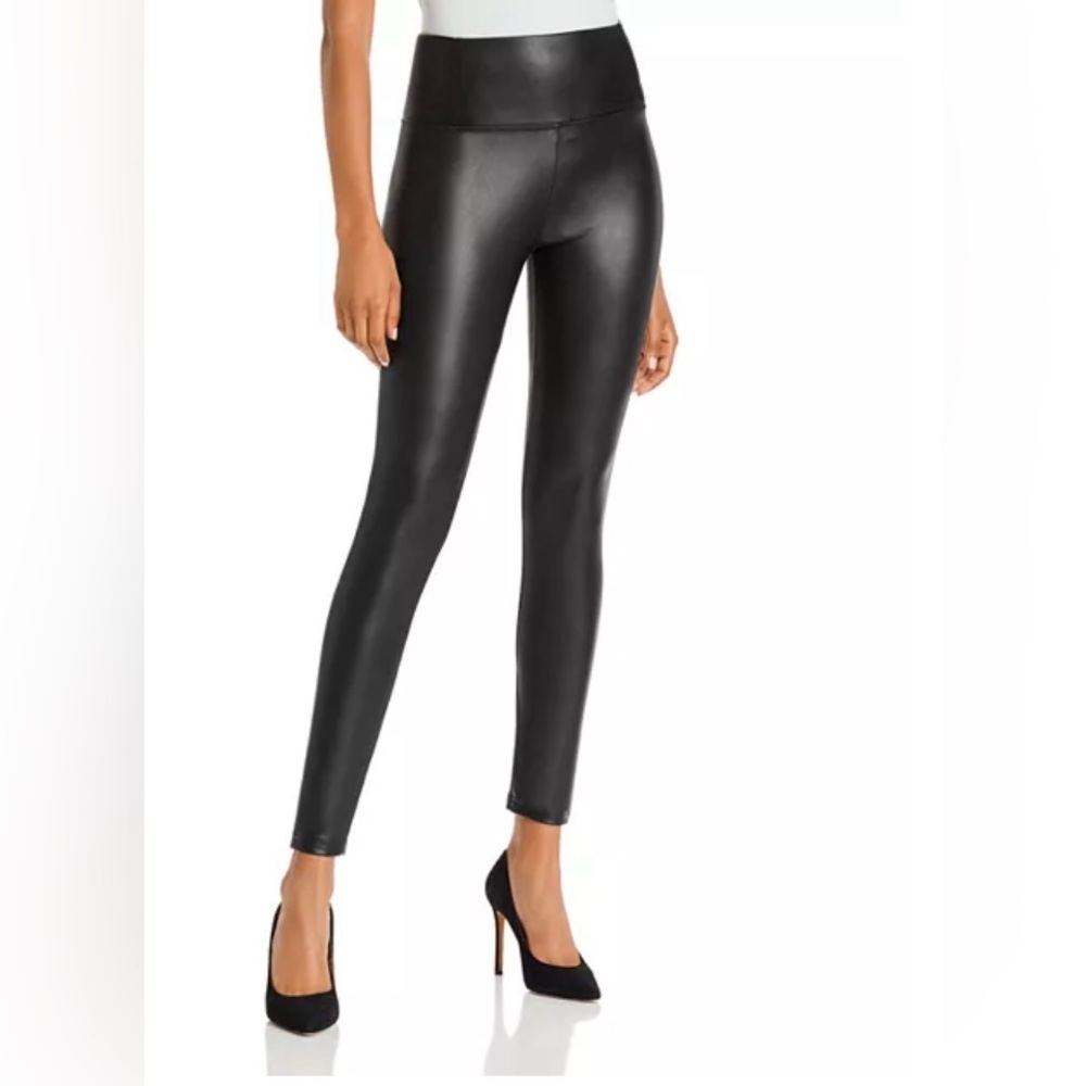 BAGATELLE.NYC High-Rise Faux Leather Leggings Size L Black Stretch Moto Rocker